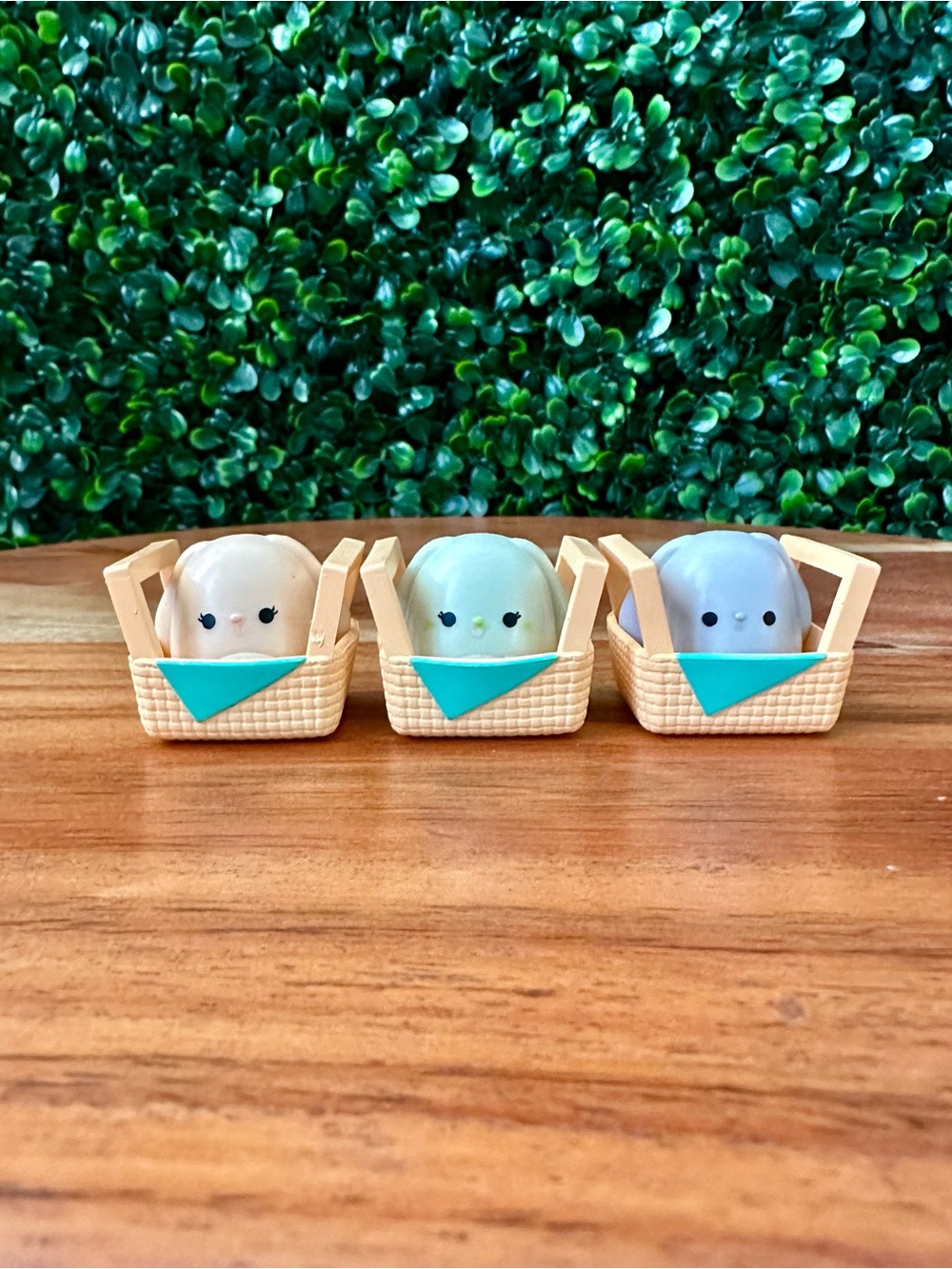 Squish-a-longs by Squishmallows Bunnies in Baskets